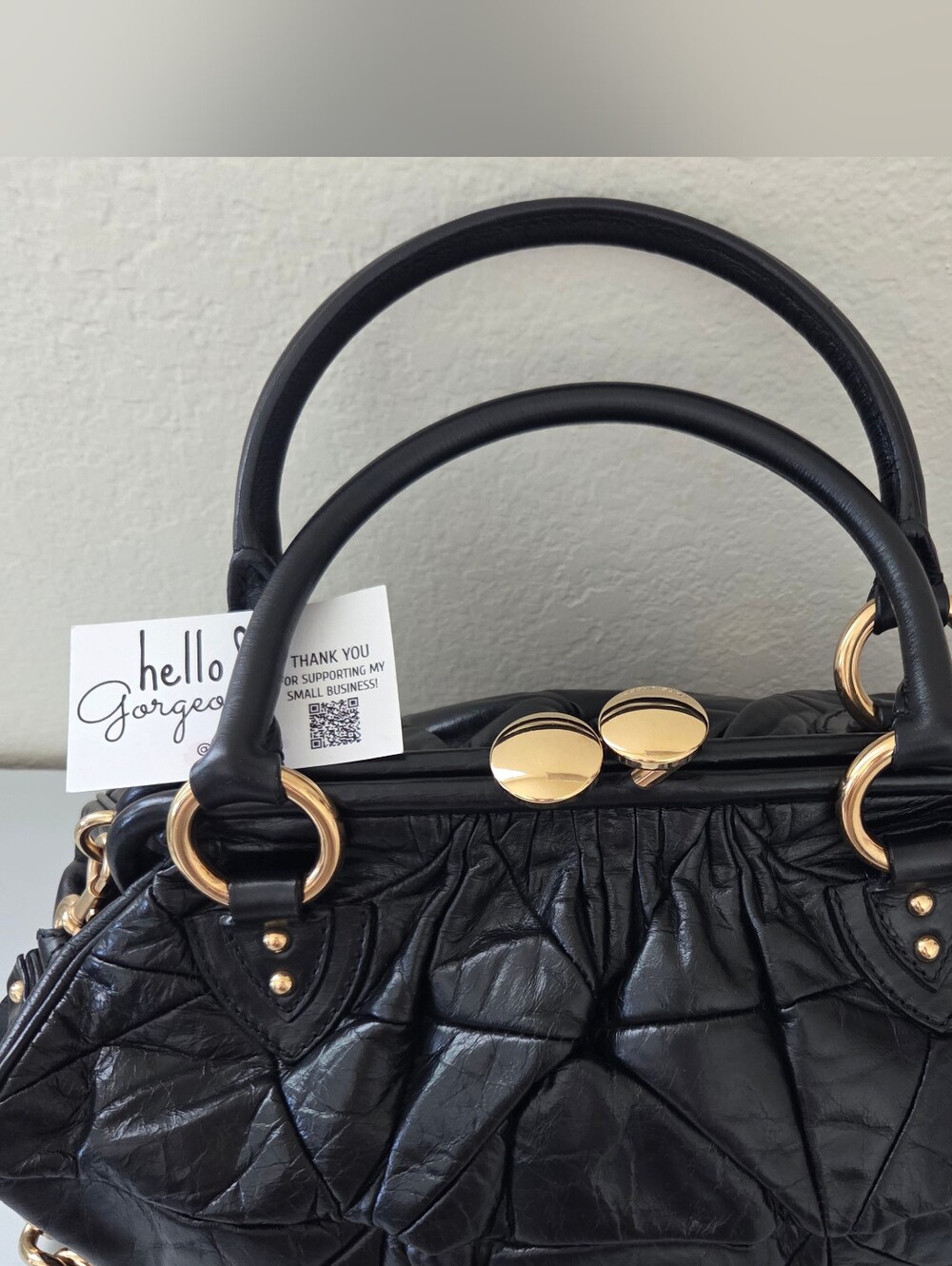Marc Jacobs Collection Patchwork Stam Bag Quilted Black Leather Shoulder Bag - Picture 3 of 15